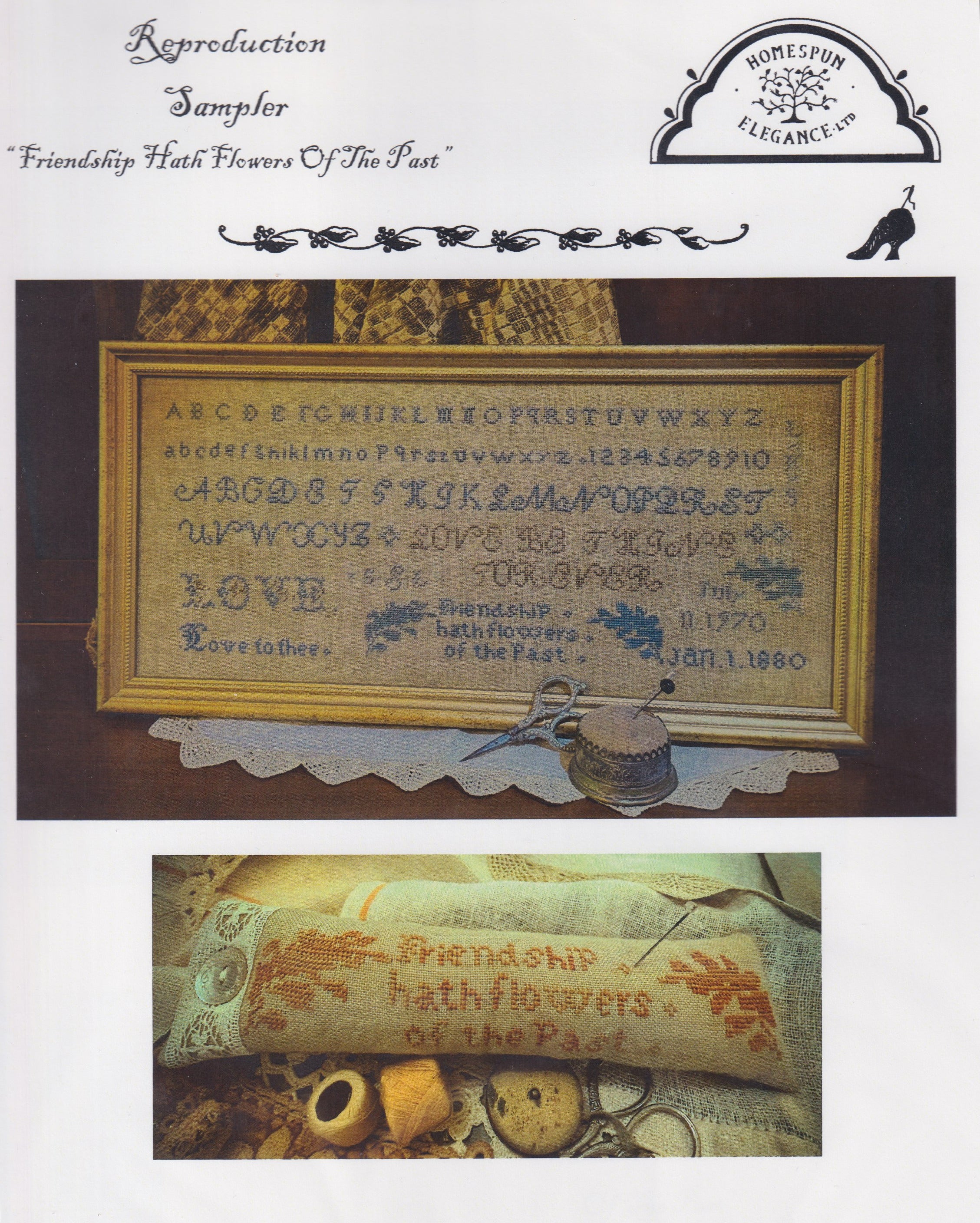 Friendship Hath Flowers of the Past by Homespun Elegance