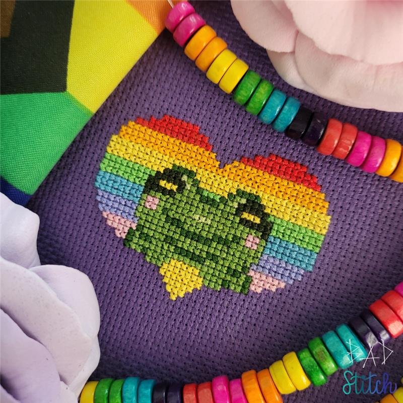 Froggo Loves You by BAD Stitch