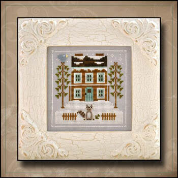 Frosty Forest- Raccoon Cabin by Country Cottage Needleworks