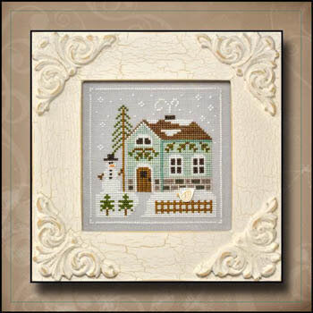 Frosty Forest- Snowman's Cottage by Country Cottage Needleworks