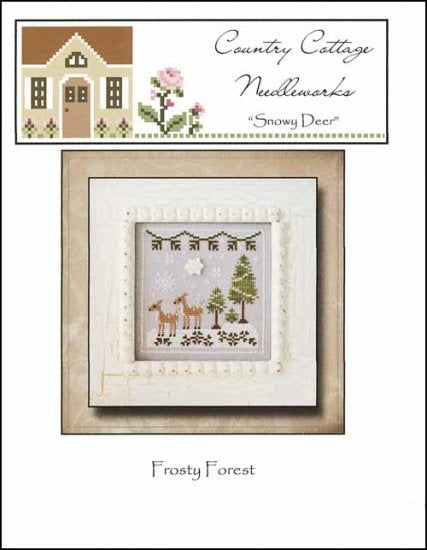 Frosty Forest- Snowy Deer by Country Cottage Needleworks