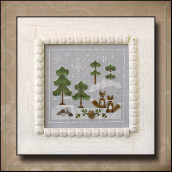 Frosty Forest- Snowy Foxes by Country Cottage Needleworks