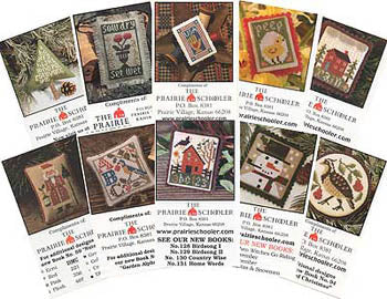 Garden Samplers Mini Card Set C by The Prairie Schooler