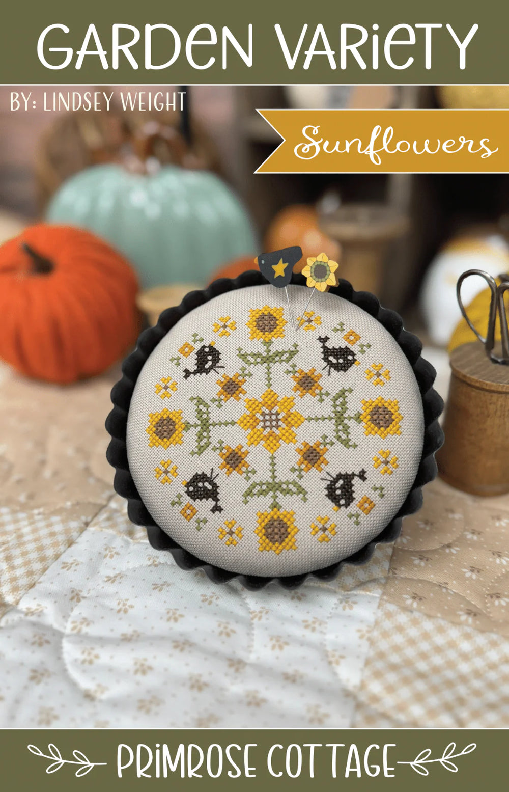 Garden Variety: Sunflowers by Primrose Cottage Stitches
