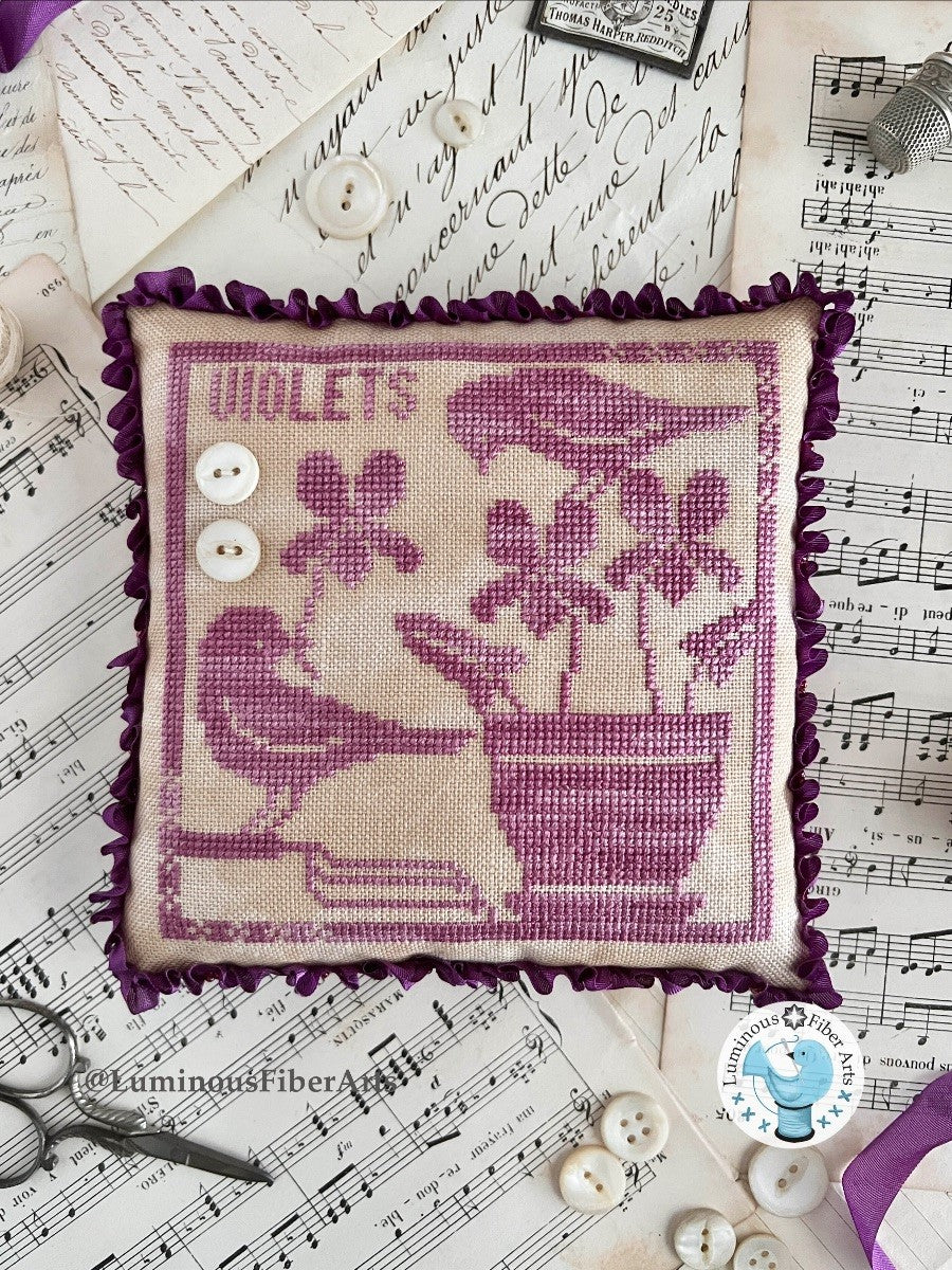 Gathering Violets by Luminous Fiber Arts
