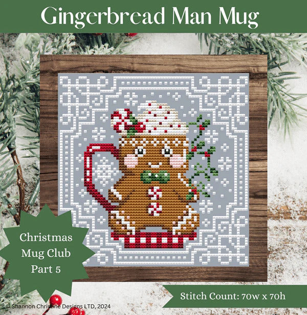 Gingerbread Man Mug by Shannon Christine Designs