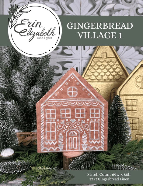Gingerbread Village 1  by Erin Elizabeth Designs - Preorder