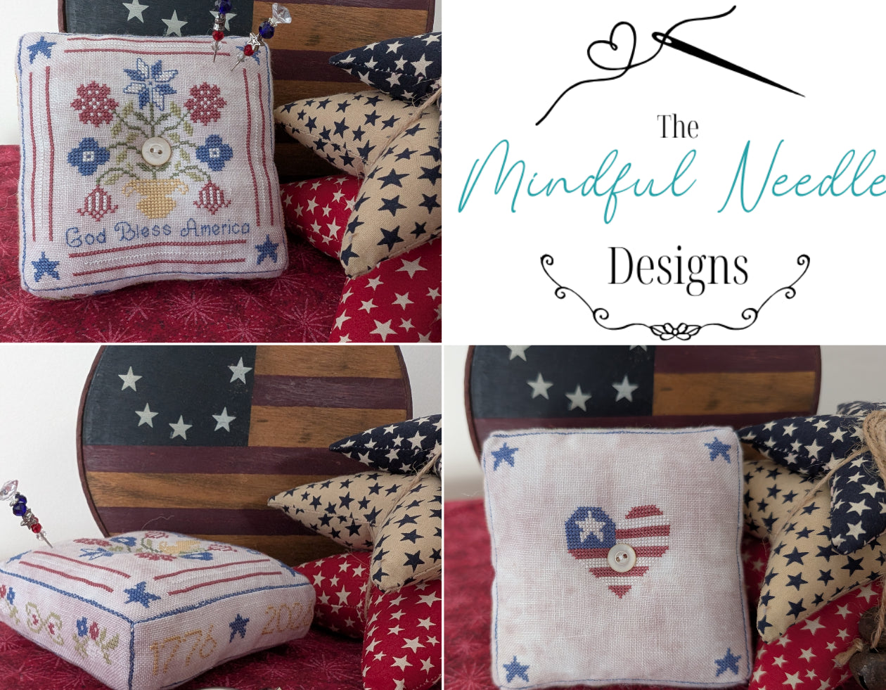 God Bless America - The Mindful Needle Designs - Preorder - BeStitchMe