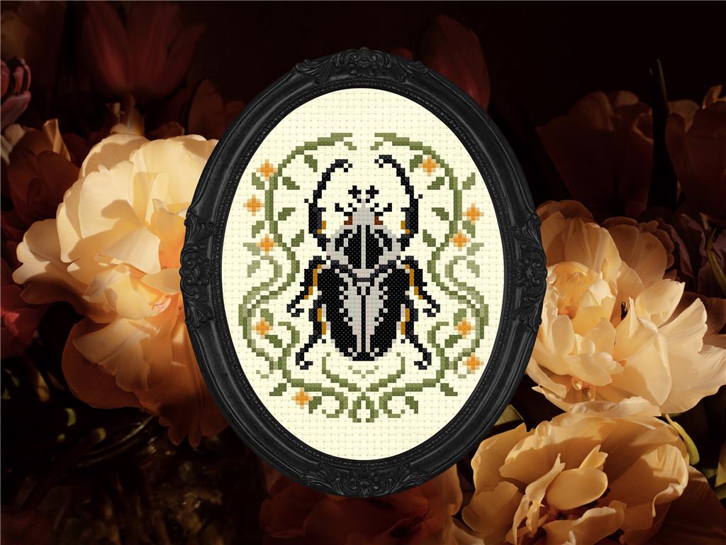 Goliath Beetle by StitchSprout Cross Stitch – BeStitchMe