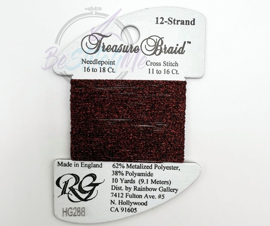 HG288 Christmas Red Treasure Braid