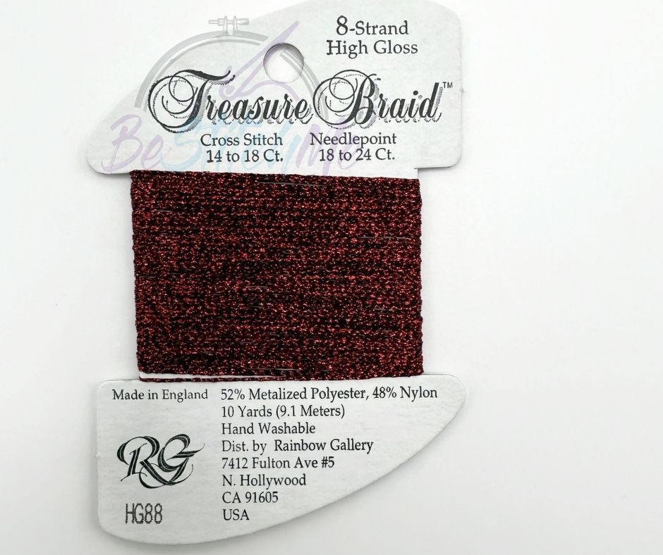 HG88 Christmas Red Treasure Braid