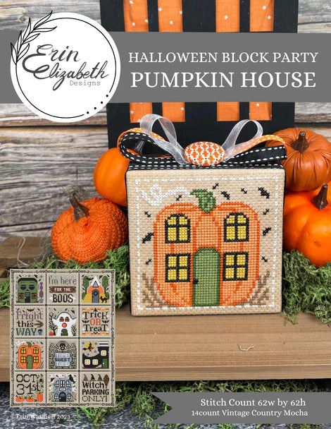 Halloween Block Party - Pumpkin House by Erin Elizabeth Designs
