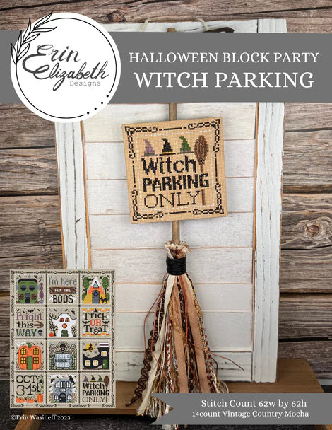 Halloween Block Party - Witch Parking by Erin Elizabeth Designs