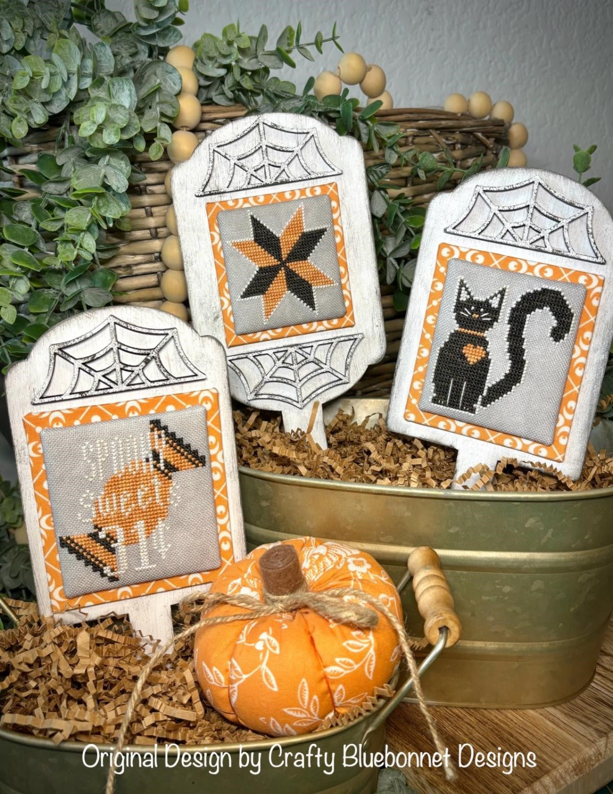 Halloween Stitchy Stakes by Crafty Bluebonnet Designs