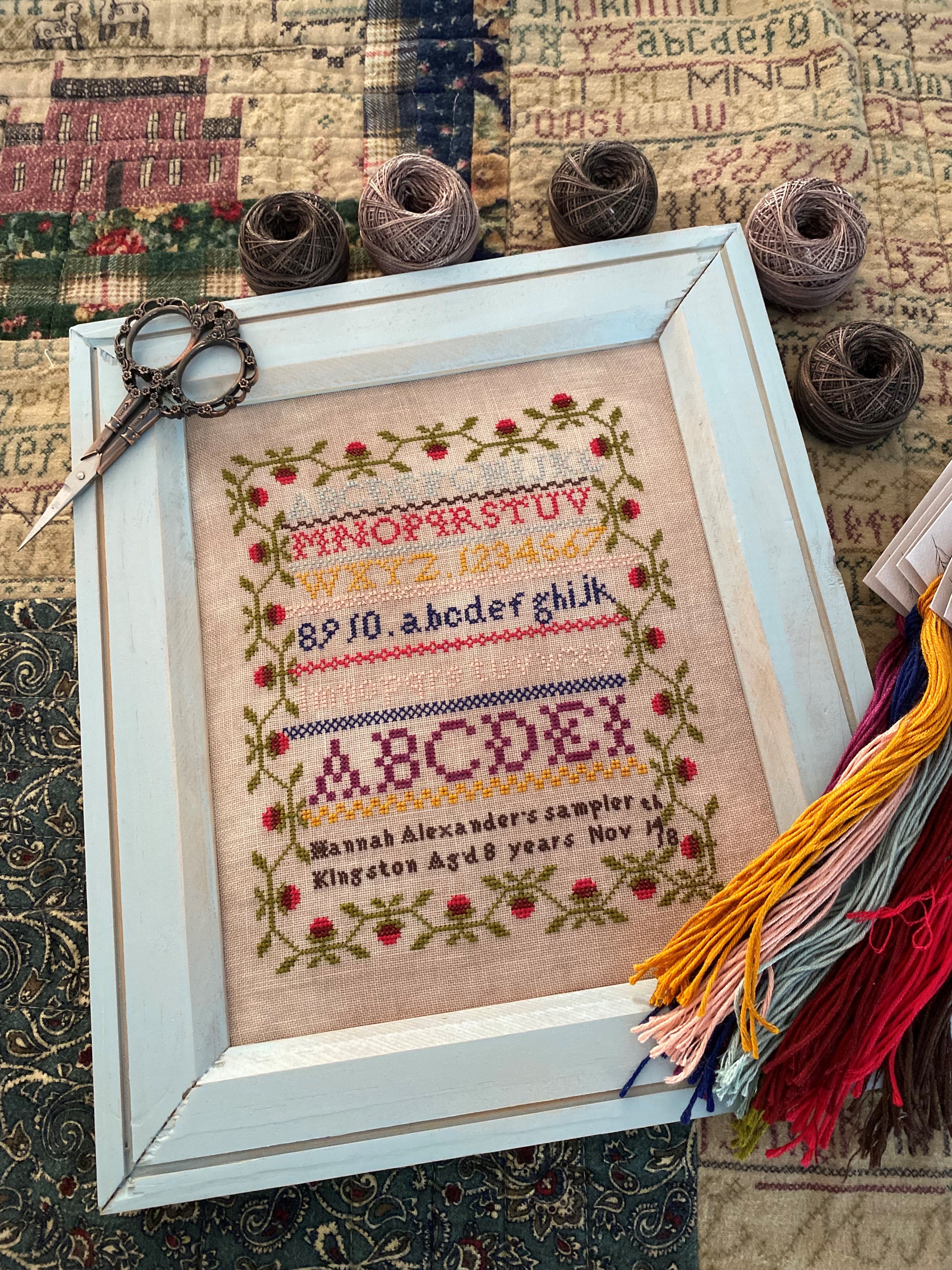 Hannah Alexander, A Sweet Little Sampler by Pansy Patch Quilts and Stitchery