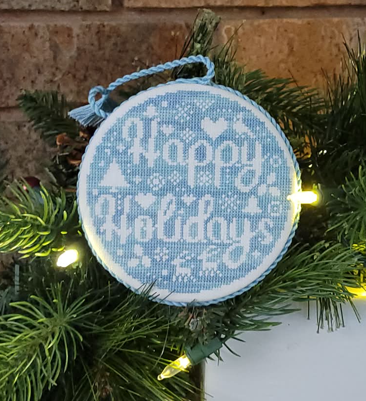 Happy Holidays Bauble - Wildflower Stitching -Preorder - BeStitchMe