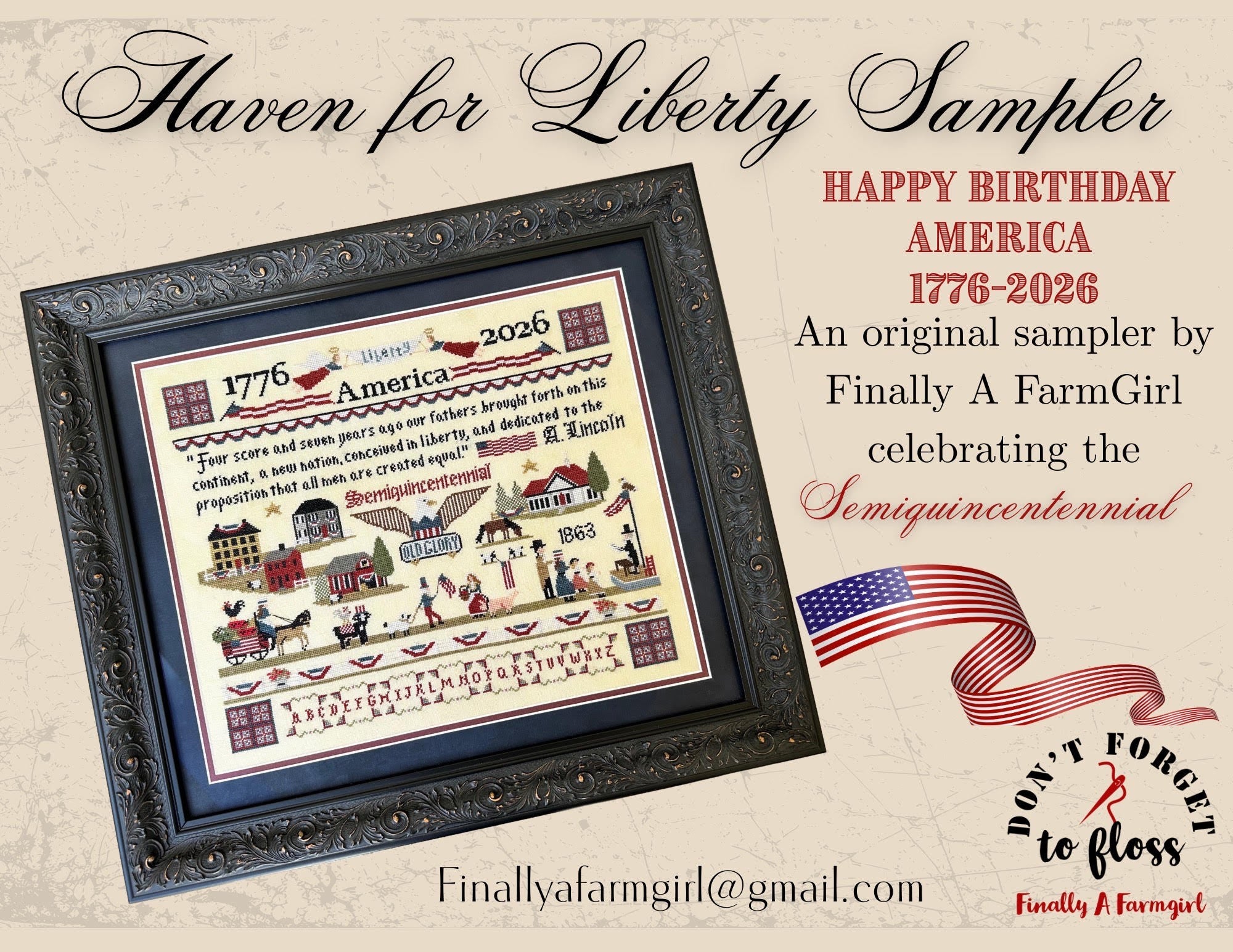 Haven For Liberty - Finally A Farmgirl - Preorder - BeStitchMe