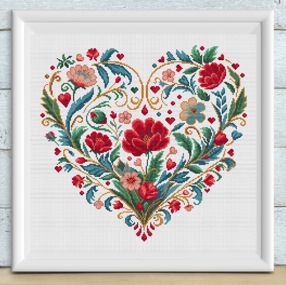 Heart Bloom by Artmishka Cross Stitch Nashville Exclusive