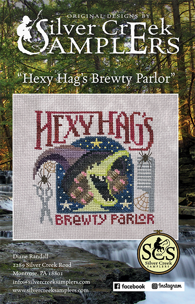 Hexy Hag's Brewty Parlor by Silver Creek Samplers - Preorder
