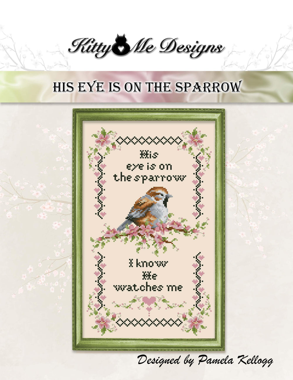 His Eye Is On The Sparrow by Kitty and Me Designs