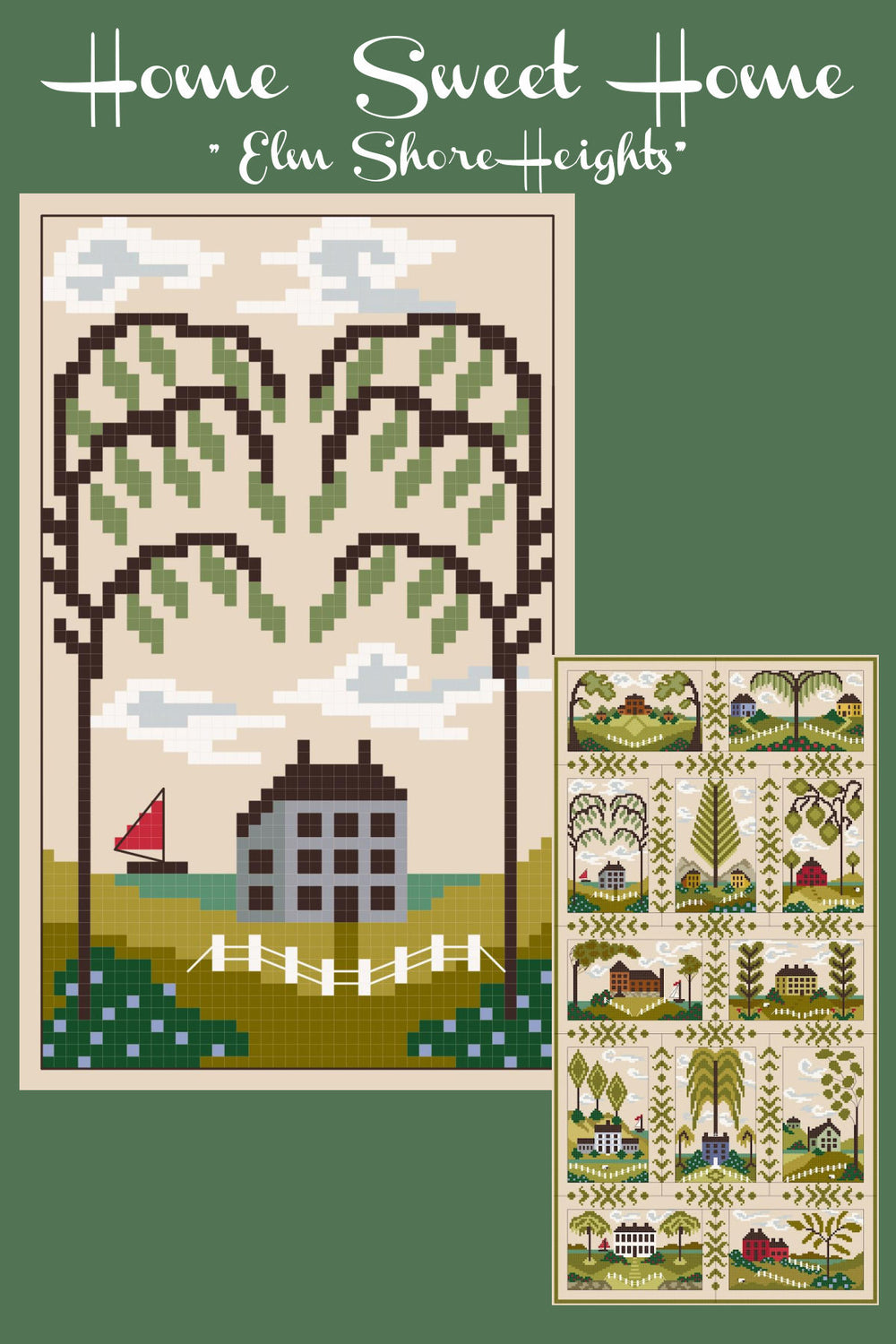 Home Sweet Home- Elm Shore Heights by By The Bay Needleart
