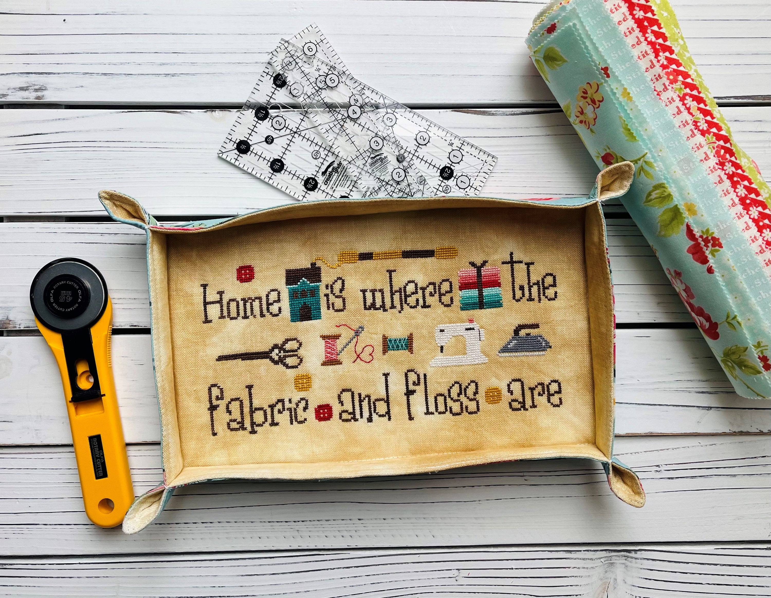Home is Where the Fabric and Floss Are by New York Dreamer