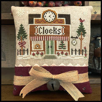 Hometown Holiday Clockmaker by Little House Needleworks