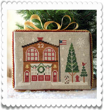 Hometown Holiday Firehouse by Little House Needleworks