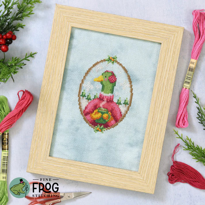 Hot Cocoa Duck by Fine Frog Stitching