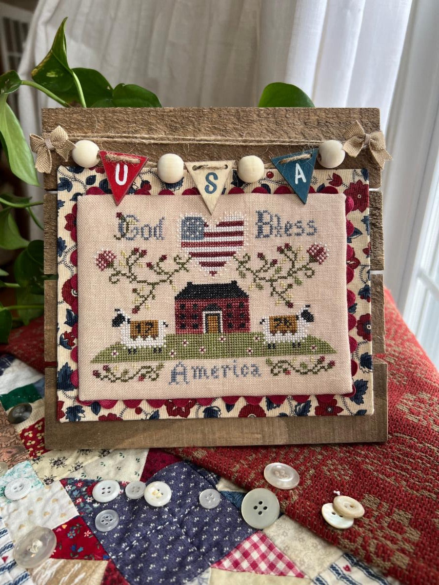 Americana Sheep - Annie Beez Folk Art - Preorder - BeStitchMe