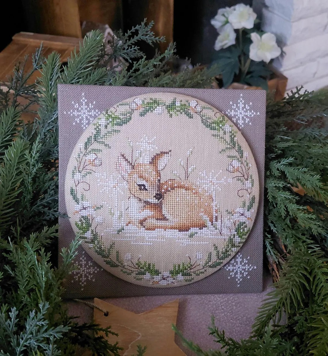 Il bosco d'inverno - cerbiatto by Serenita di campagna