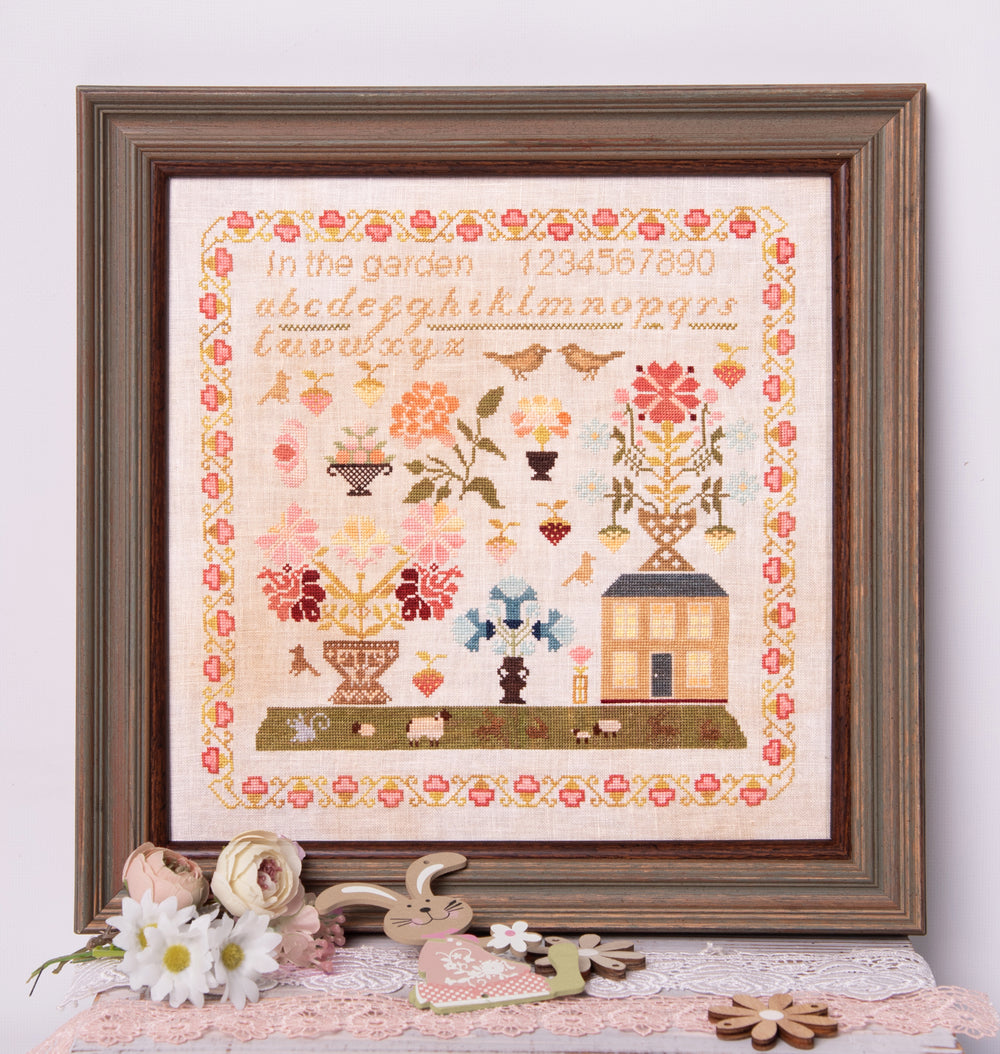 In the Garden - Samplers and Primitives - Preorder - BeStitchMe
