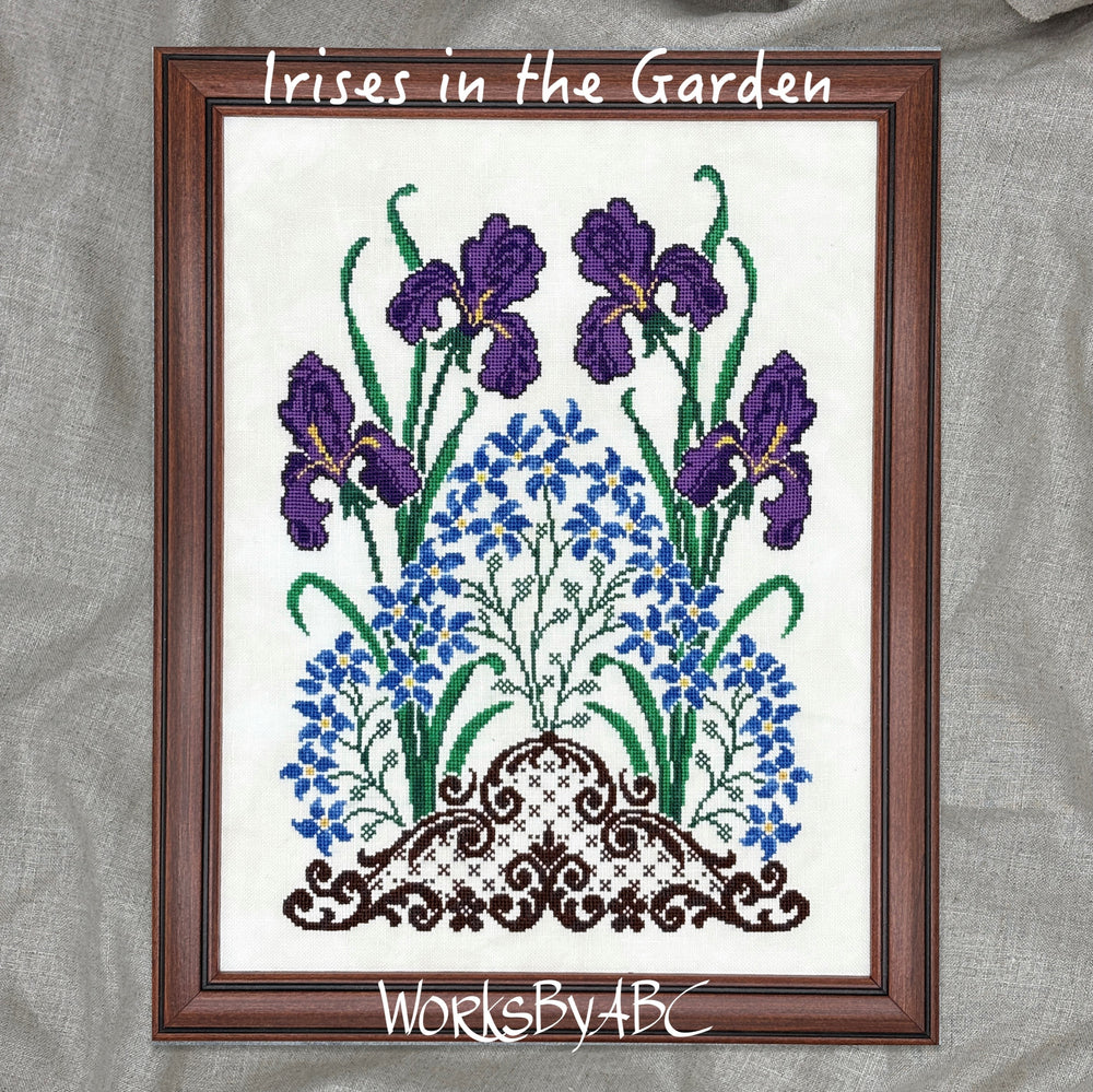 Irises in the Garden by WorksbyABC