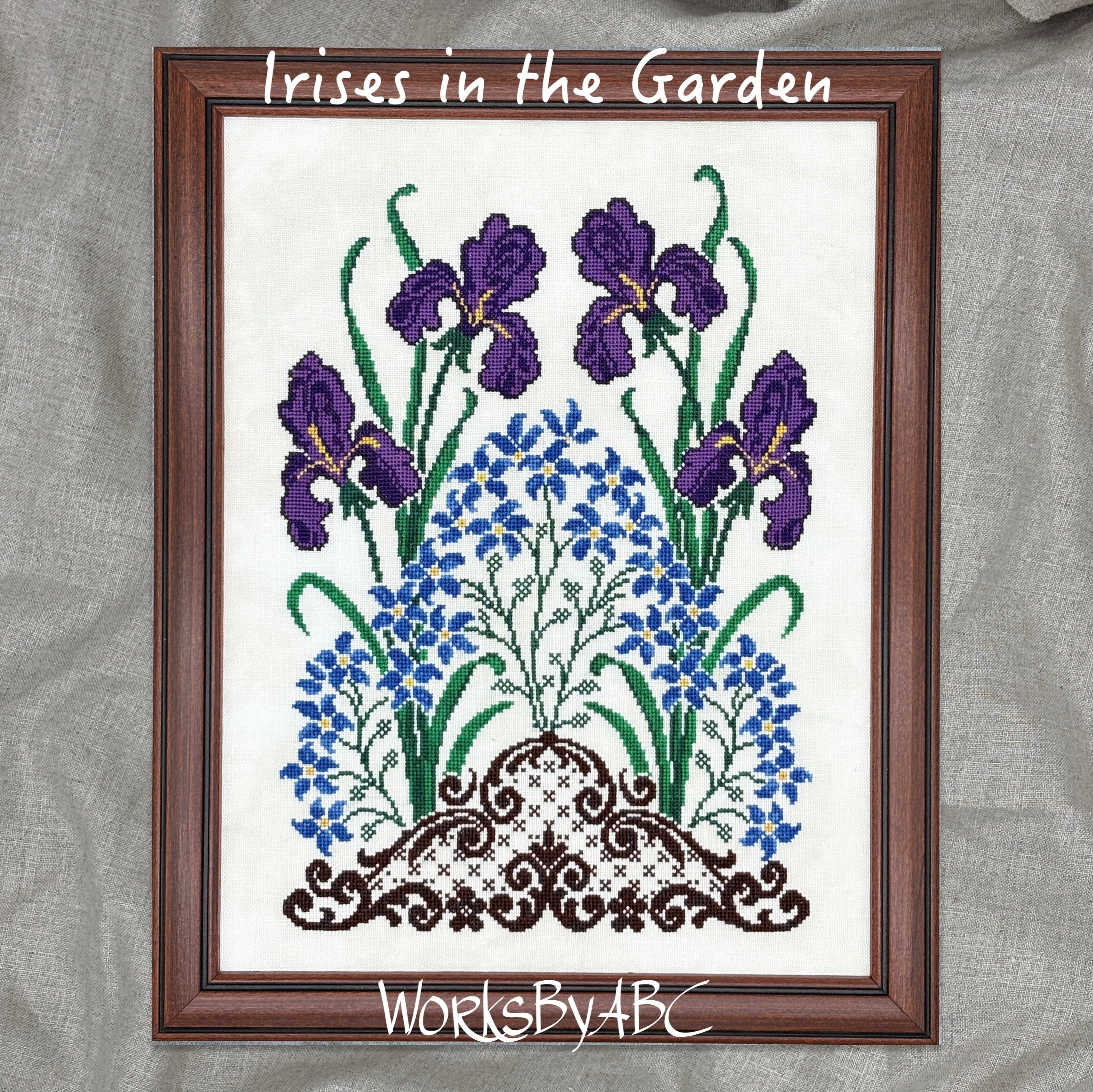 Irises in the Garden by WorksbyABC