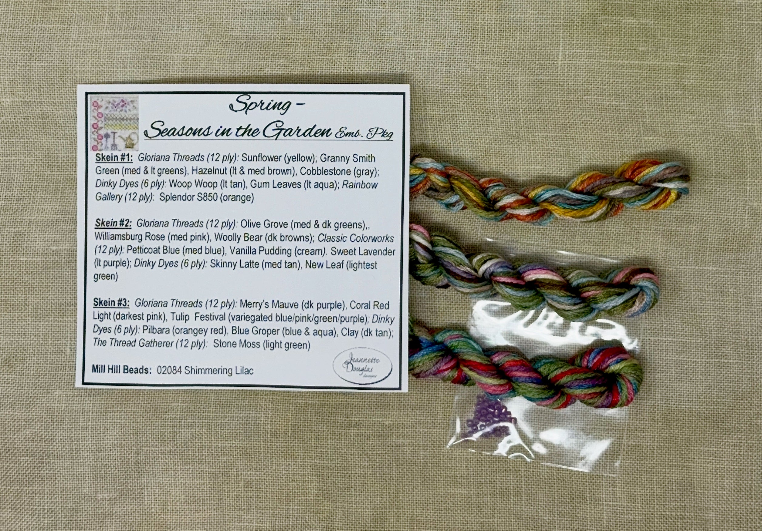 Spring - Seasons in the Garden Embellishment Pack - Jeannette Douglas Designs - Preorder - BeStitchMe
