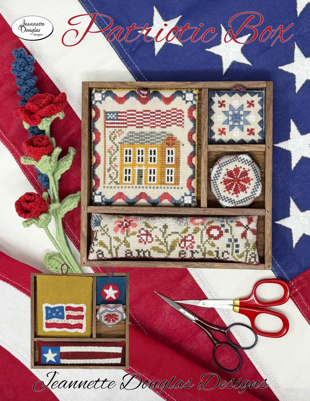Patriotic Box - Jeannette Douglas Designs - Preorder - BeStitchMe