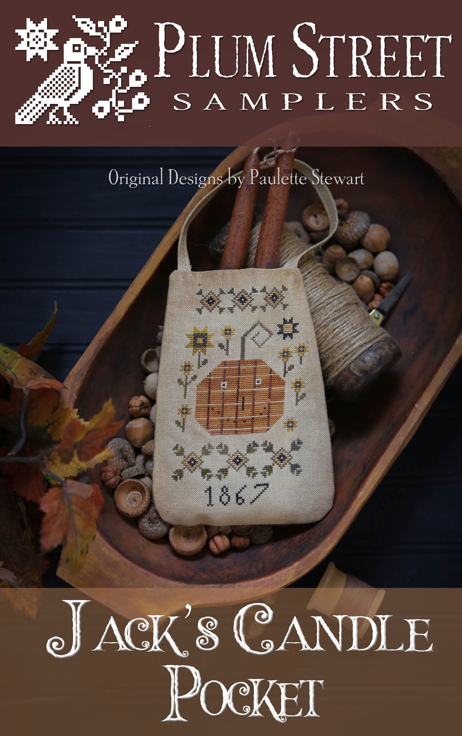 Jack's Candle Pocket by Plum Street Samplers
