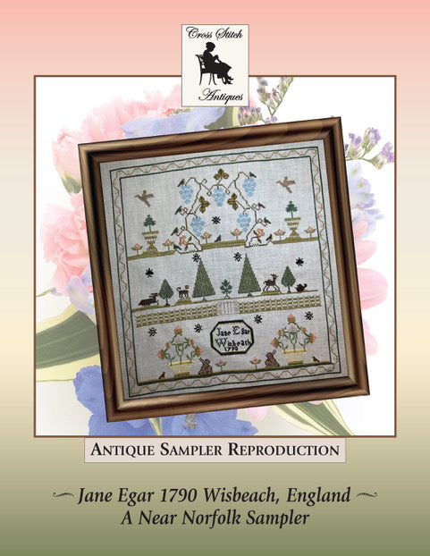 Jane Egar 1790 A Near Norfolk Sampler - Cross Stitch Antiques - Preorder - BeStitchMe
