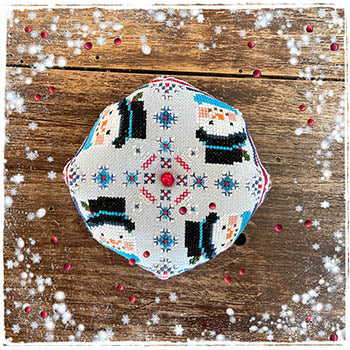 January Biscornu by Fairy Wool in the Wood