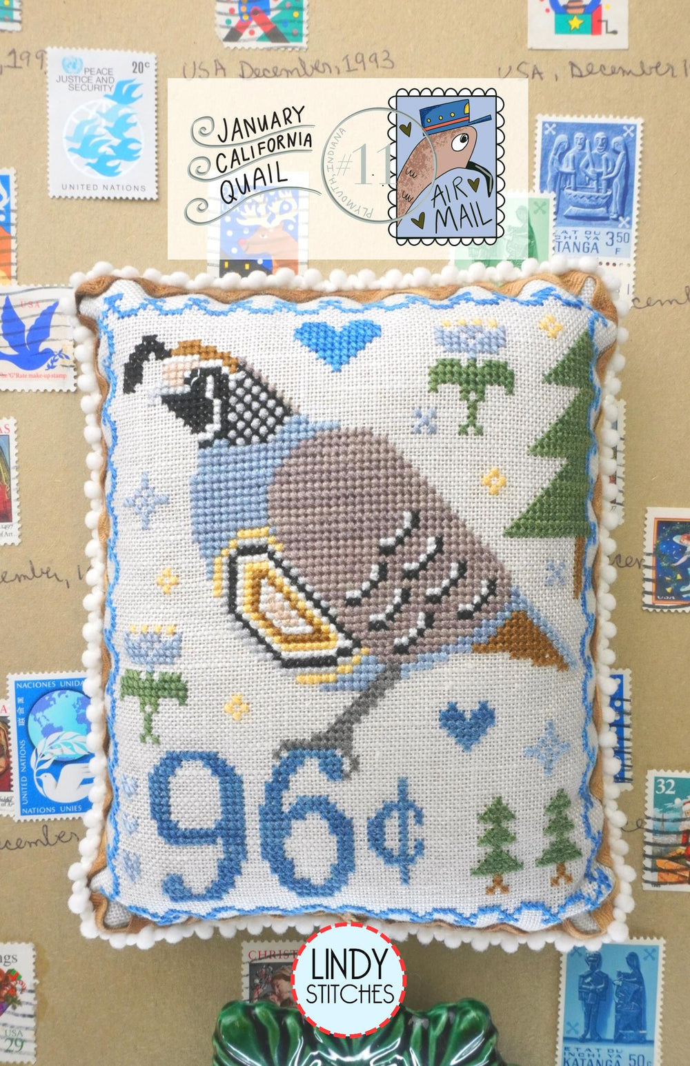 January California Quail by Lindy Stitches