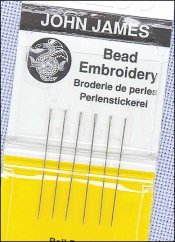 John James Ball Point Bead Embroidery Needles Size 10