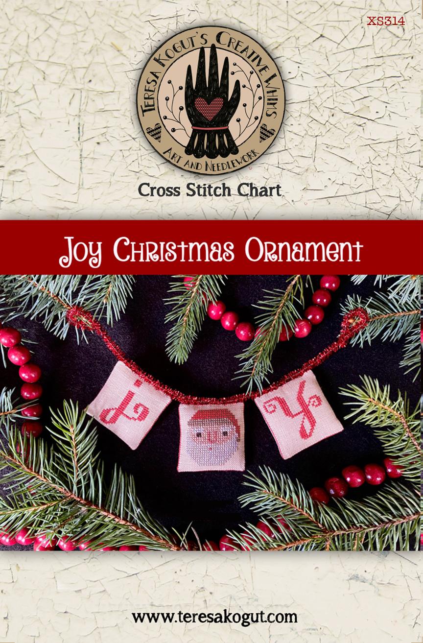 Joy Christmas Ornament by Teresa Kogut