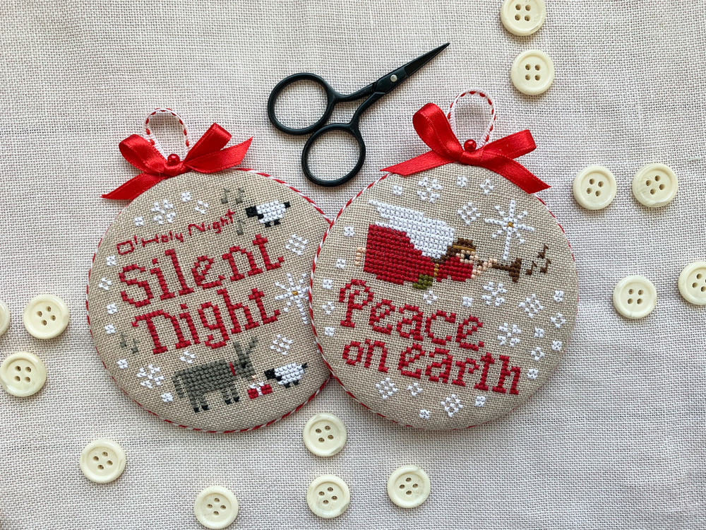 Joyful Christmas Ornaments 2024 by Stitches by Ethel