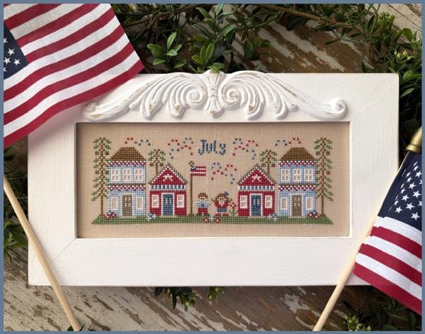 July Mini Village by Country Cottage Needleworks