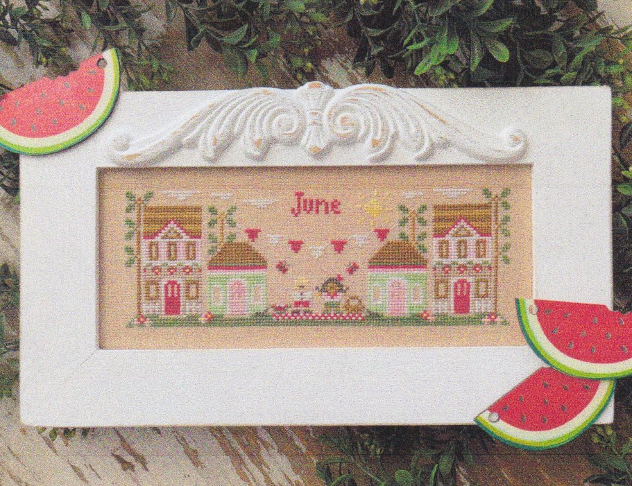 June Mini Village by Country Cottage Needleworks