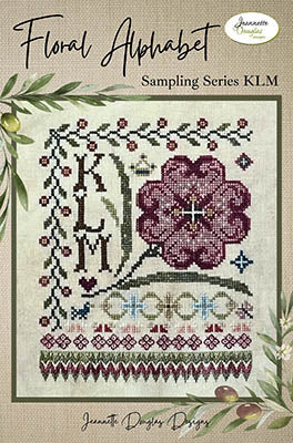 KLM Floral Alphabet Sampling Series by Jeannette Douglas Designs