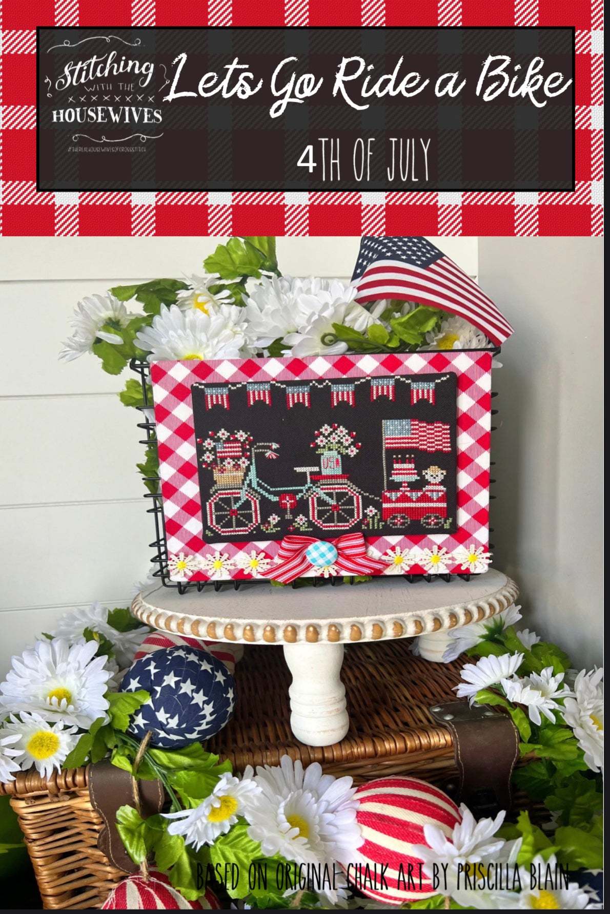 Lets Go Ride a Bike 4th of July by Stitching with the Housewives