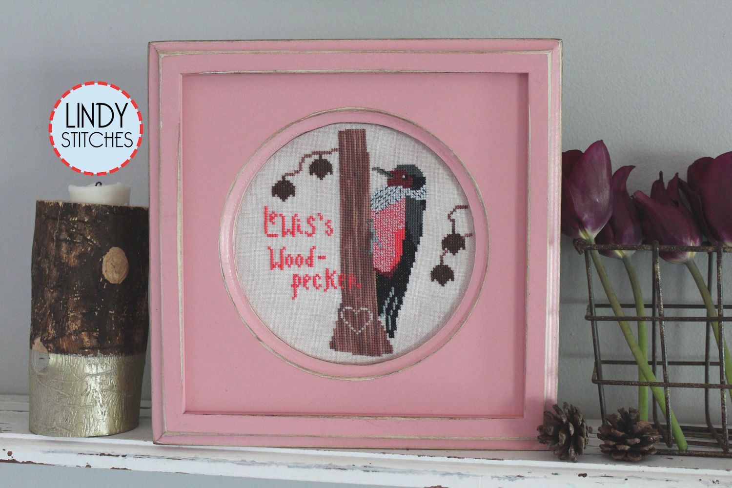 Lewis's Woodpecker by Lindy Stitches