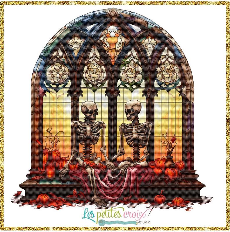 Love Squeletton Window by Les petites croix de Lucie