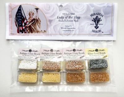 The Lady Of The Flag & Embellishment Kit - Limited Edition by Mirabilia